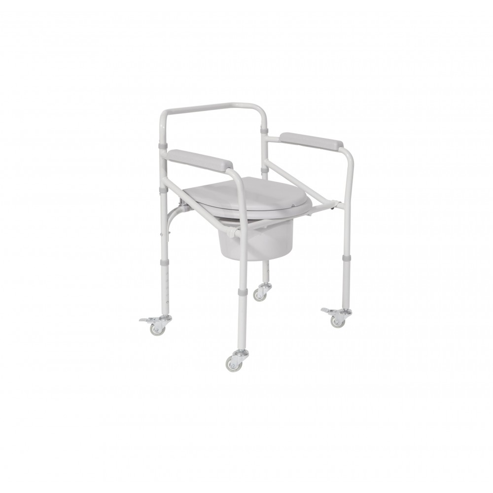 Τουαλέτα Πτυσσόμενη Τροχήλατη Μπεζ Τουαλέτες Καθίσματα