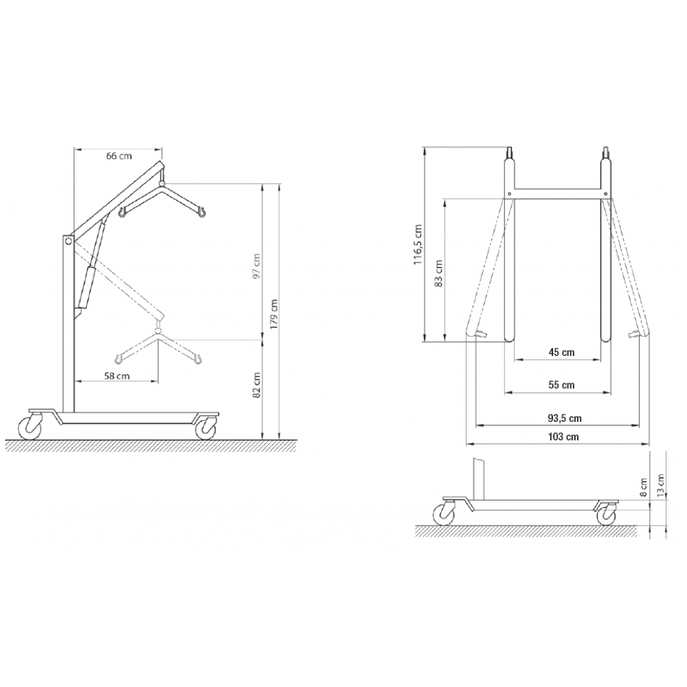 Γερανός ανύψωσης ΜΒΚ ATLAS II (150KGR) Γερανοί