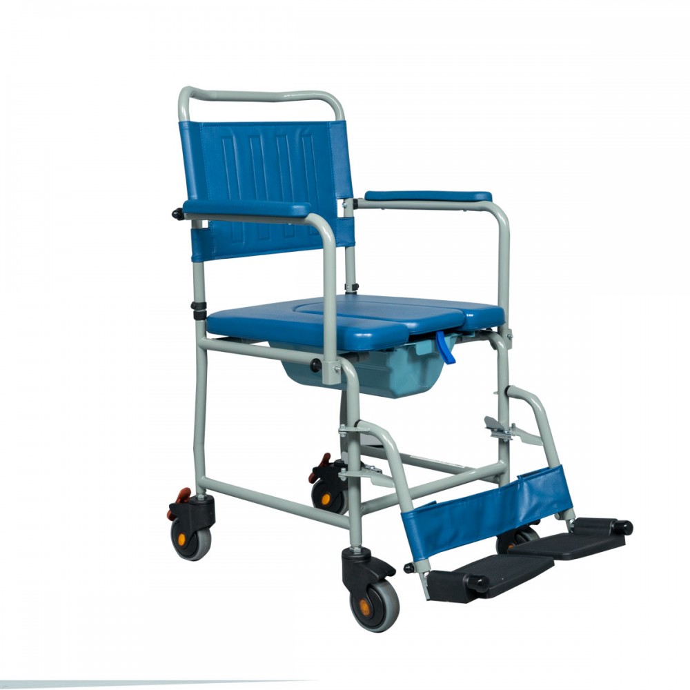 Αναπηρικό αμαξίδιο με δοχείο U-SHAPE “CYAN” Αμαξίδια με δοχείο