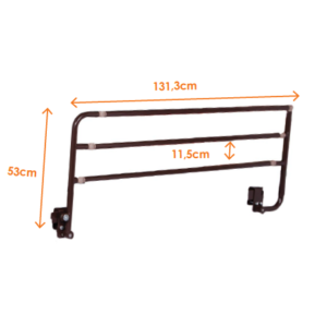 Κάγκελα Πτυσσόμενα Καφέ Κρεβάτια Χειροκίνητα