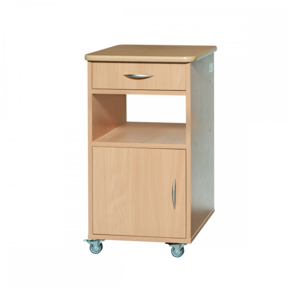 Κομοδίνο, Ξύλινο Τροχήλατο Τραπεζάκια - Κομοδίνα