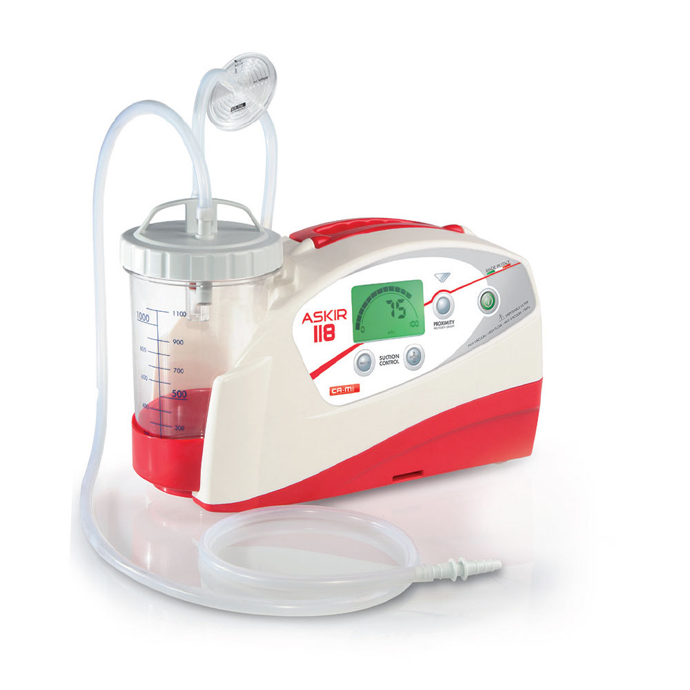 Αναρρόφηση New Askir 118 Emergency, 26Lt /min (Ρεύματος – Μπαταρίας Λιθίου) Συσκευές Αναρρόφησης