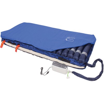 Σετ Στρώμα Κατακλίσεων Ραβδωτό με Στρώμα Αφρολέξ & Αεραντλία